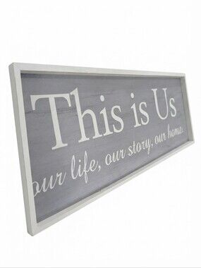 3ft Wood Wall Hanging Sign Decor — "This Is Us" Our Life Our Story Our Home 🏡